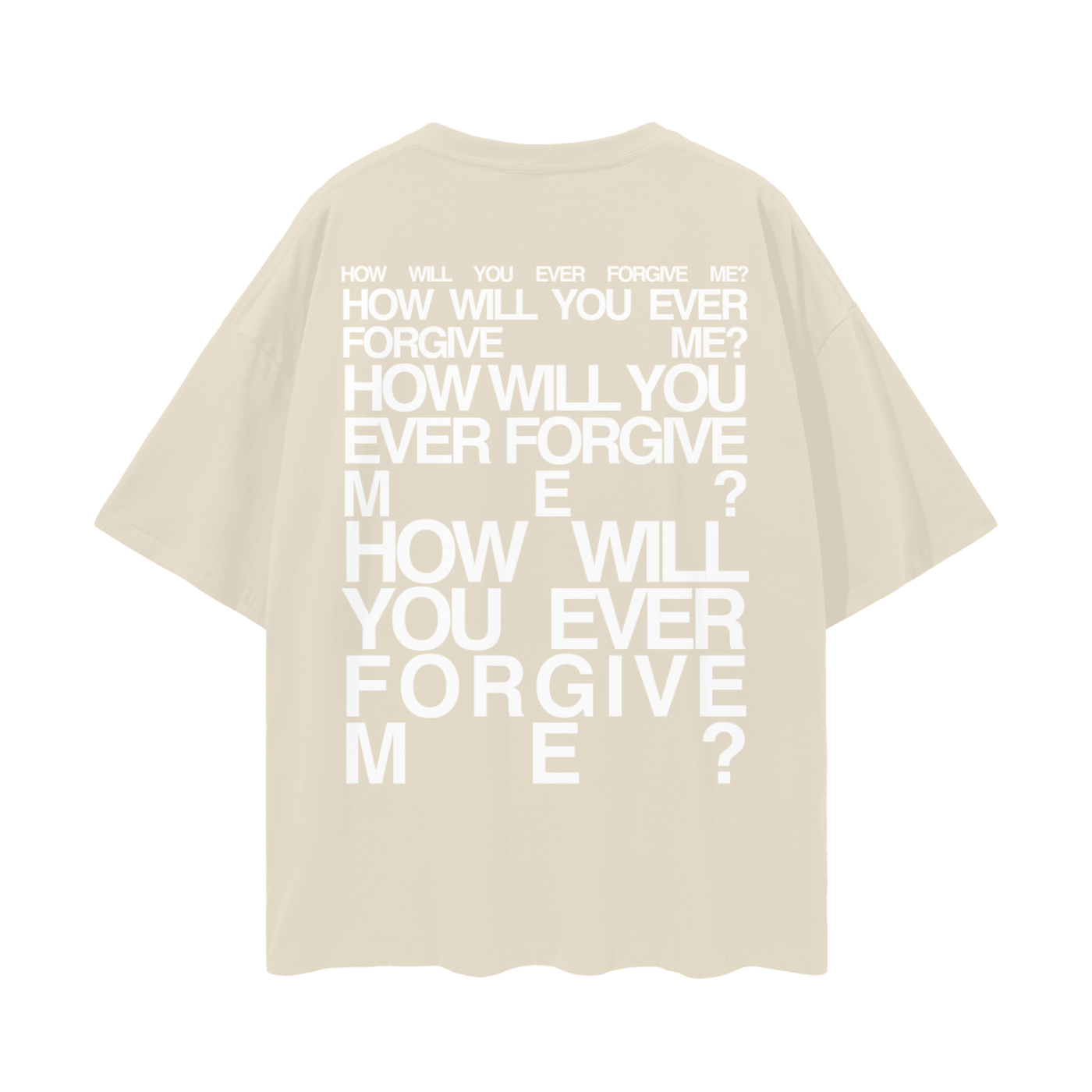 how will you ever forgive me logo tee