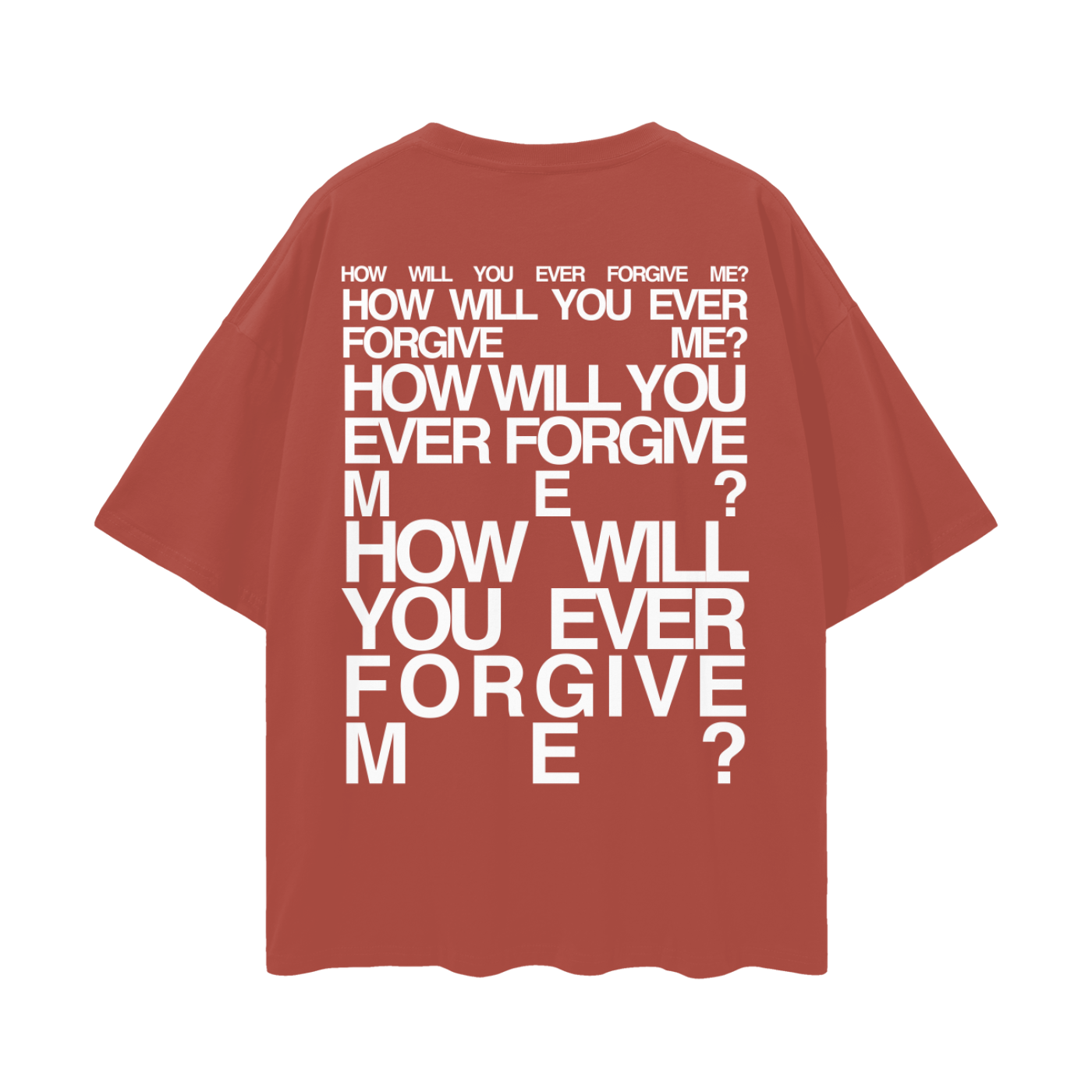 how will you ever forgive me logo tee