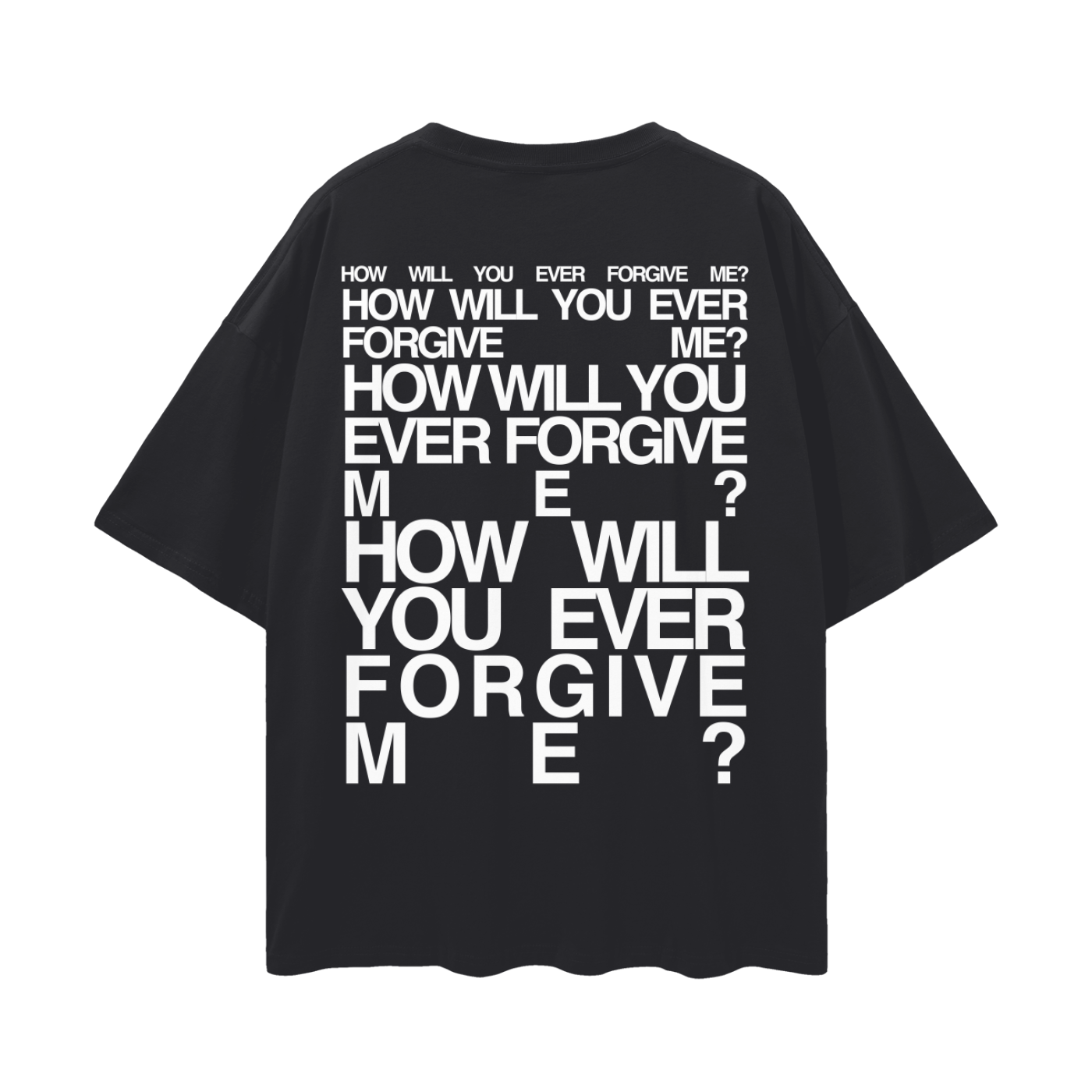 how will you ever forgive me logo tee